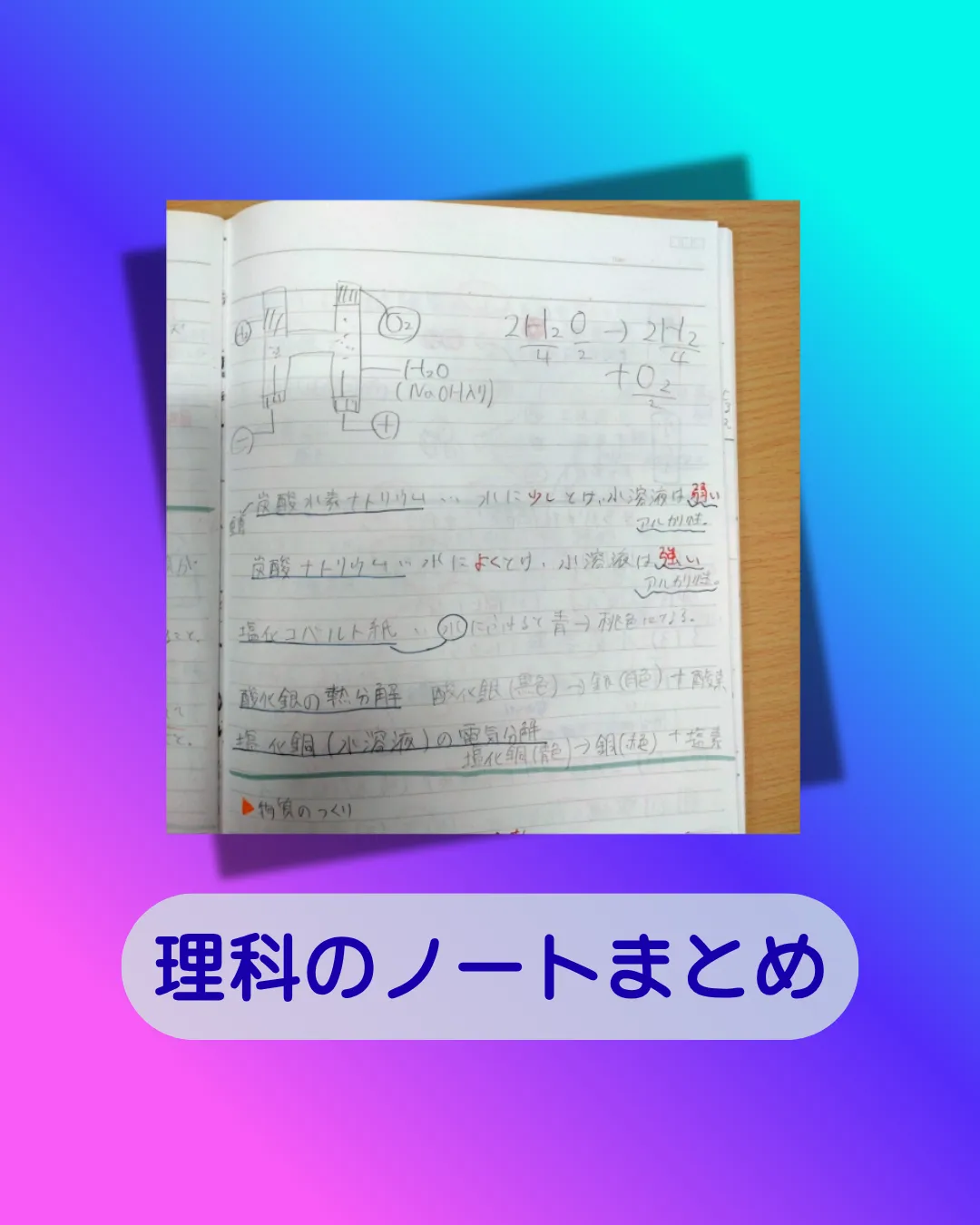 理科のノートまとめ②
